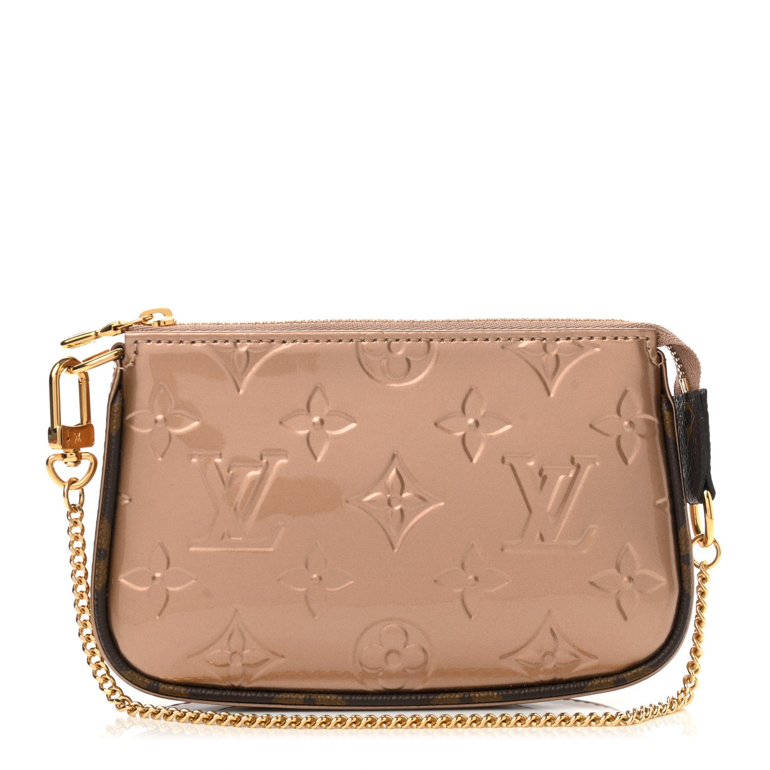 Louis Vuitton Metallic Vernis Mini Pochette Accessories Rose Gold 1 of 6
