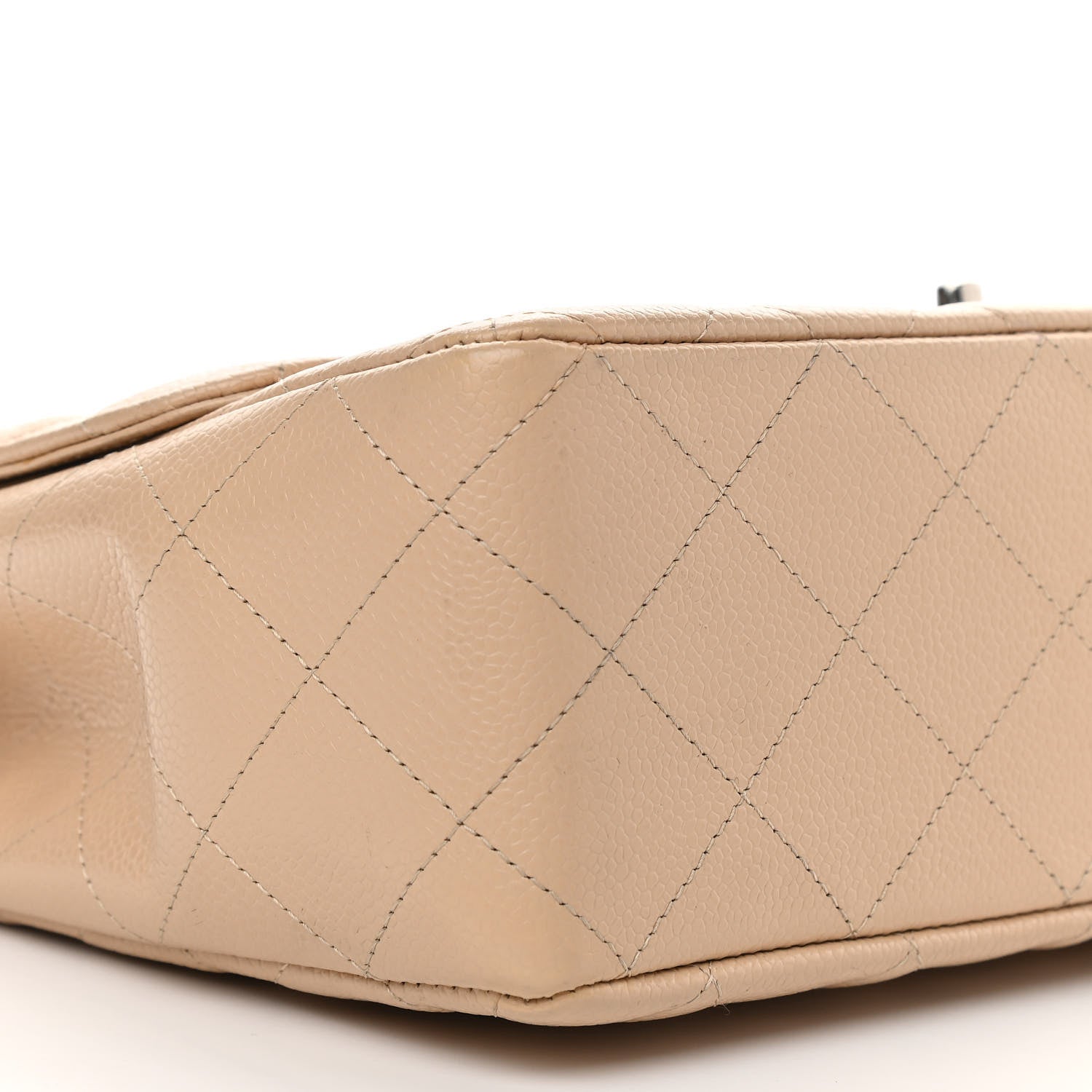 Chanel Caviar Quilted Jumbo Single Flap Beige Clair 8 of 10