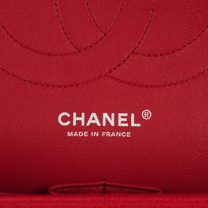 Chanel Caviar Quilted Jumbo Double Flap Red 6 of 9