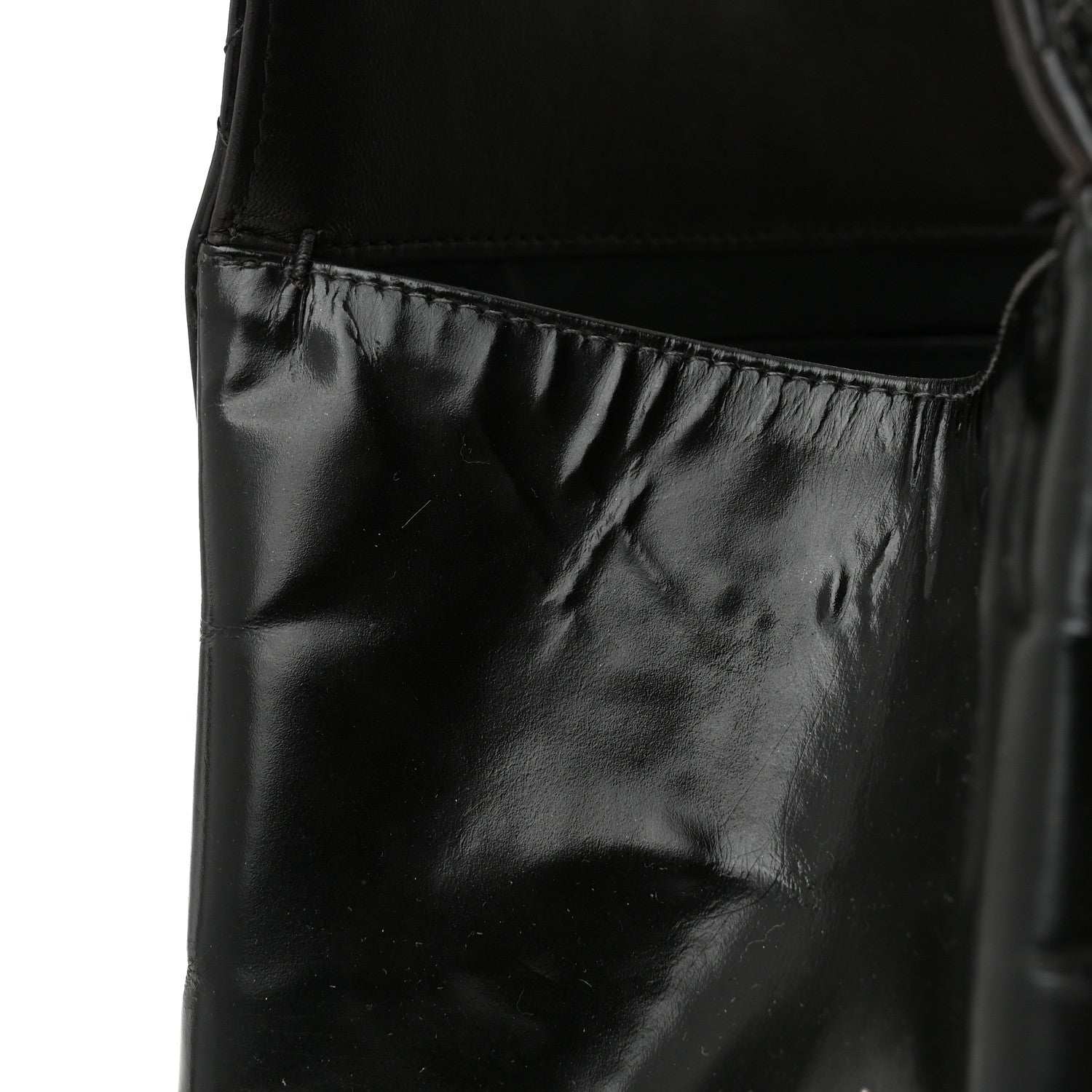 Chanel Patent Quilted Grand Shopping Tote GST Black 12 of 12