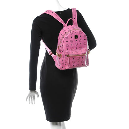 MCM Visetos Small Side Stud Stark Backpack Pink 2 of 10