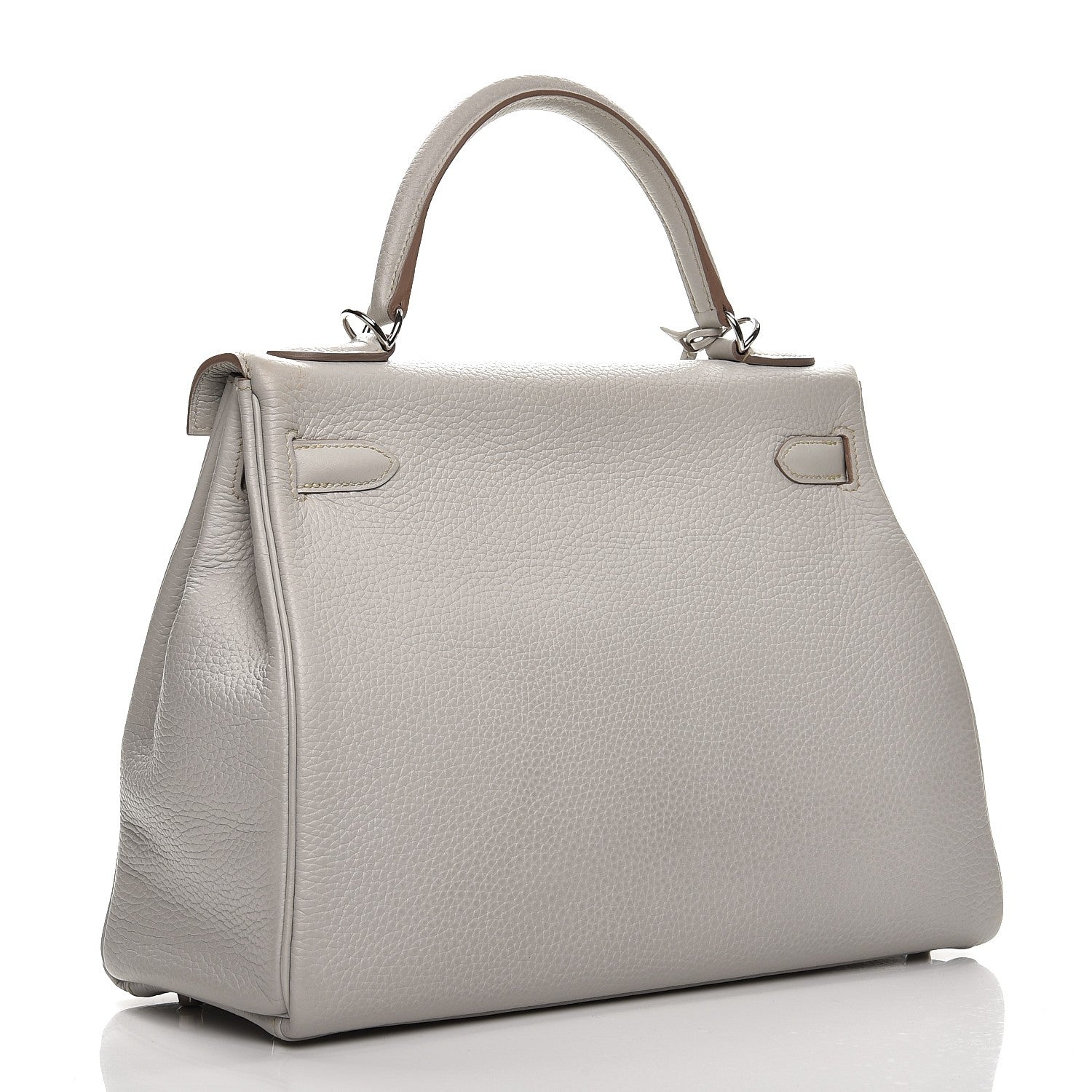 Hermes Taurillon Clemence Kelly Retourne 32 Gris Perle 4 of 33