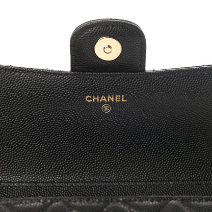 Chanel Caviar Quilted Glasses Case With Chain Black 6 of 12