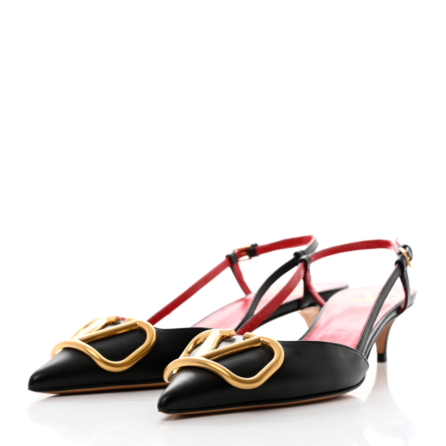 Calfskin Vlogo Slingback 40mm Pumps 35 Black