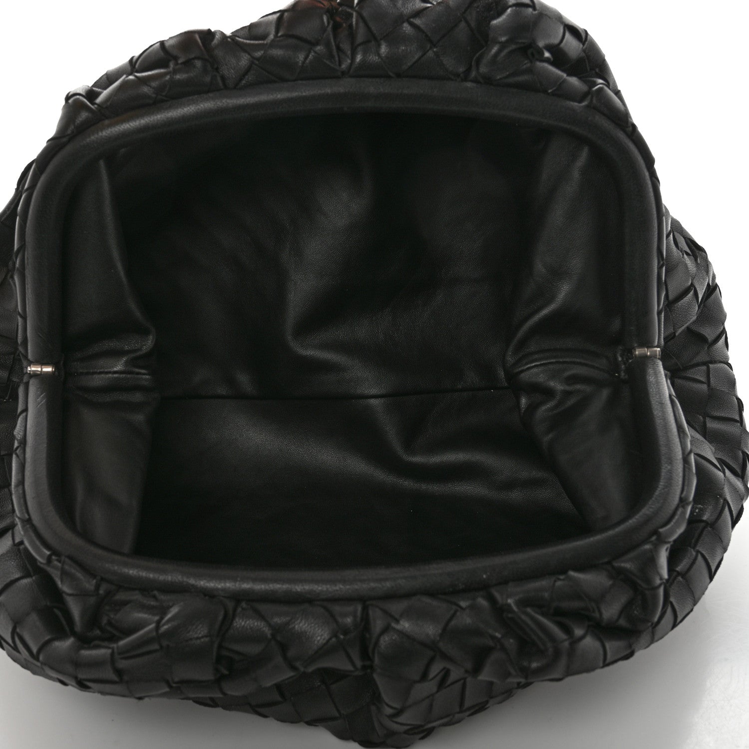 Bottega Veneta Nappa Maxi Intreccio The Pouch Oversized Clutch Black 5 of 8