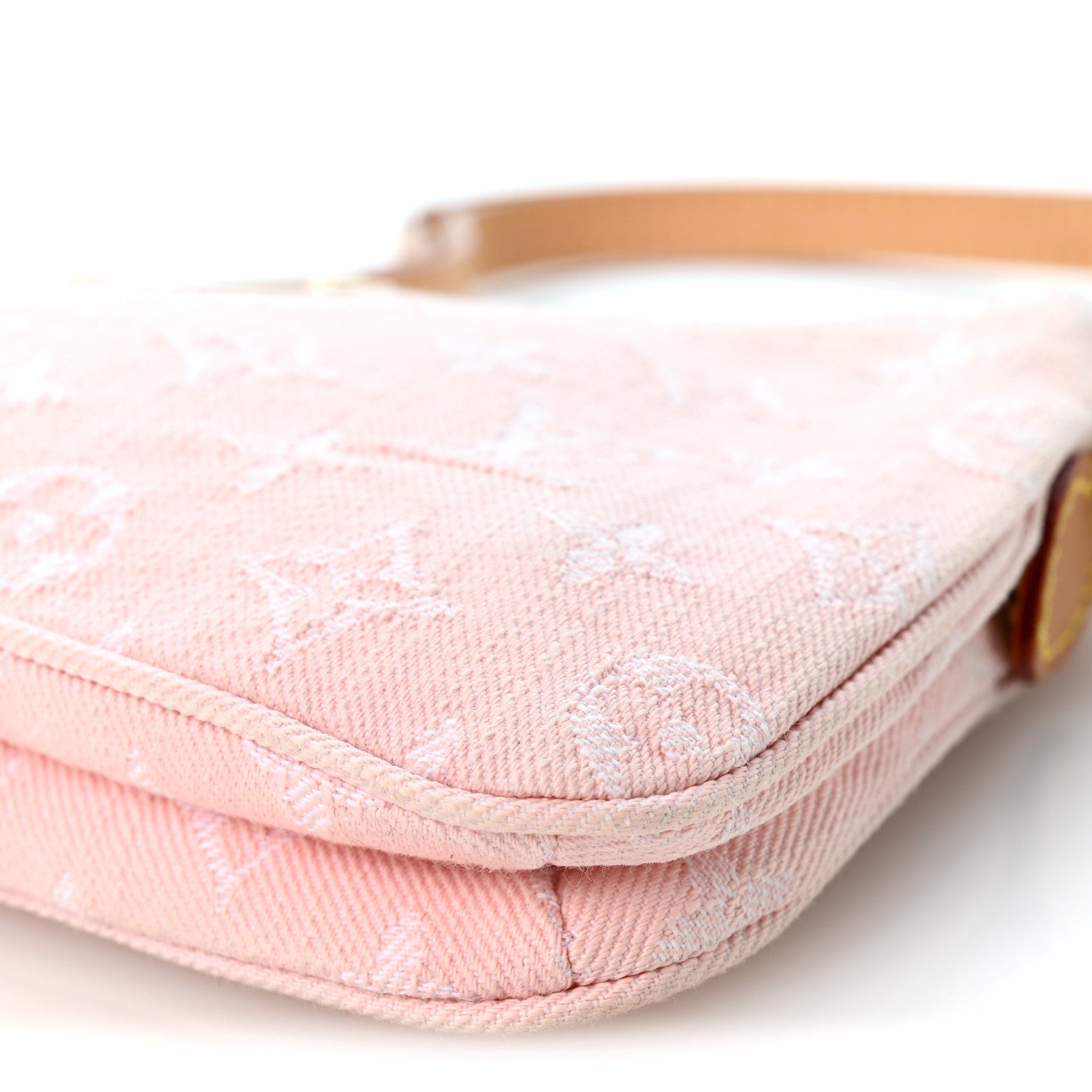 Louis Vuitton Monogram Denim Liv Pochette Washed Pink 9 of 9
