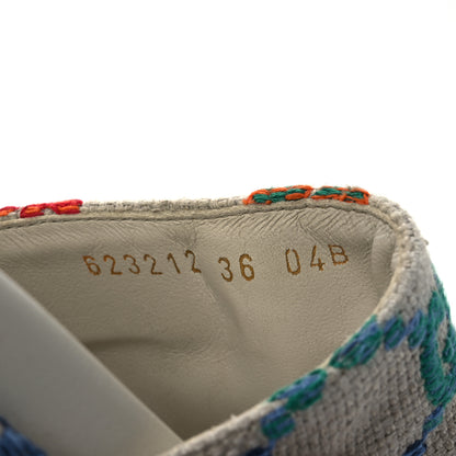 Gucci Linen Psychedelic Mini GG Monogram Angelina Platform 55mm Slide Sandals 36 Multicolor 10 of 14
