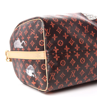 Louis Vuitton Catogram Speedy Bandouliere 30 Marron 5 of 9