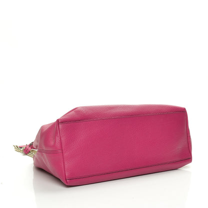 Gucci Cellarius Calfskin Medium Soho Chain Shoulder Bag Bright Bouganville 4 of 6