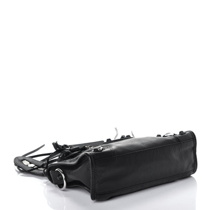 Balenciaga Matte Goatskin Rubber Covered Classic Hardware Mini City Black 4 of 8