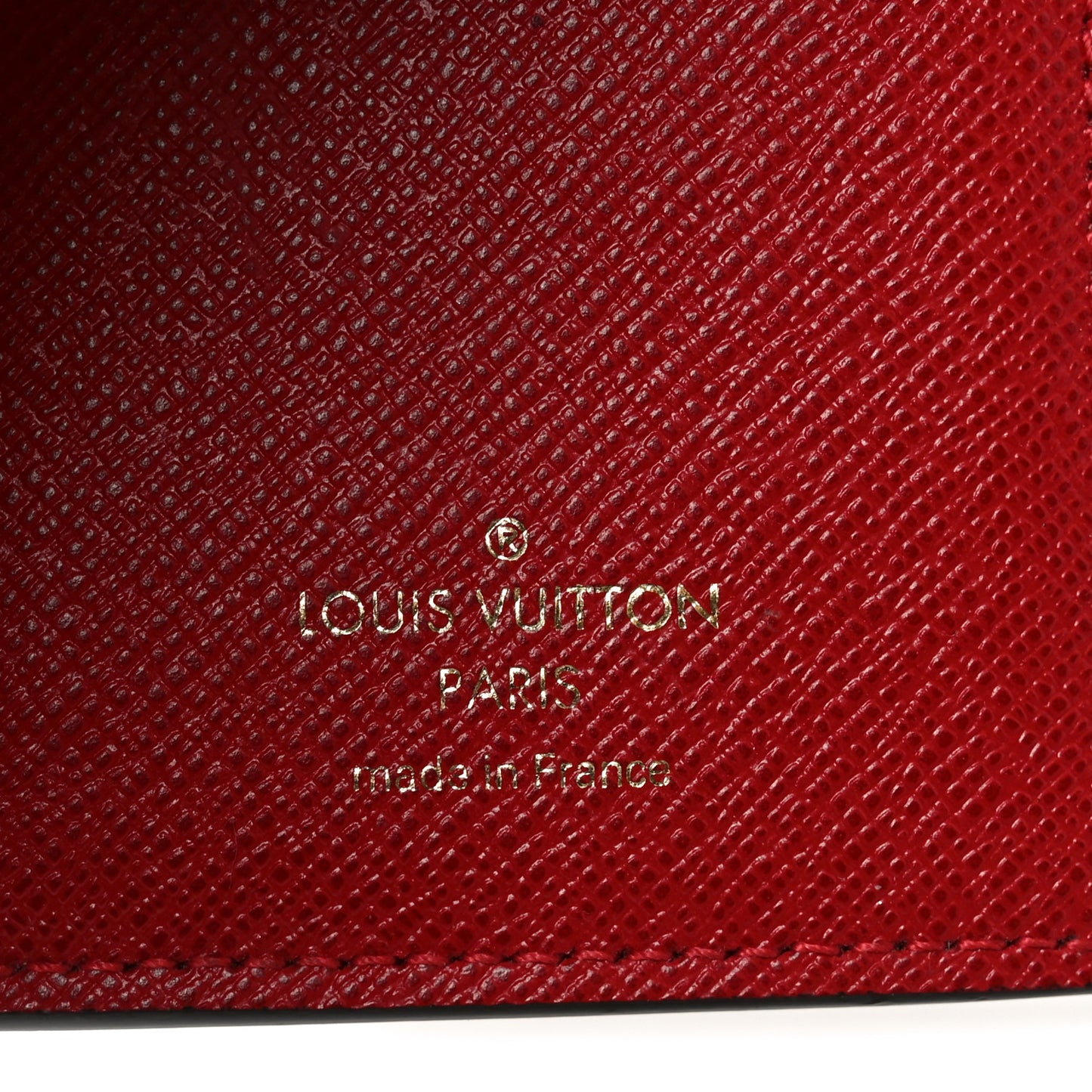 Damier Ebene Victorine Wallet Red