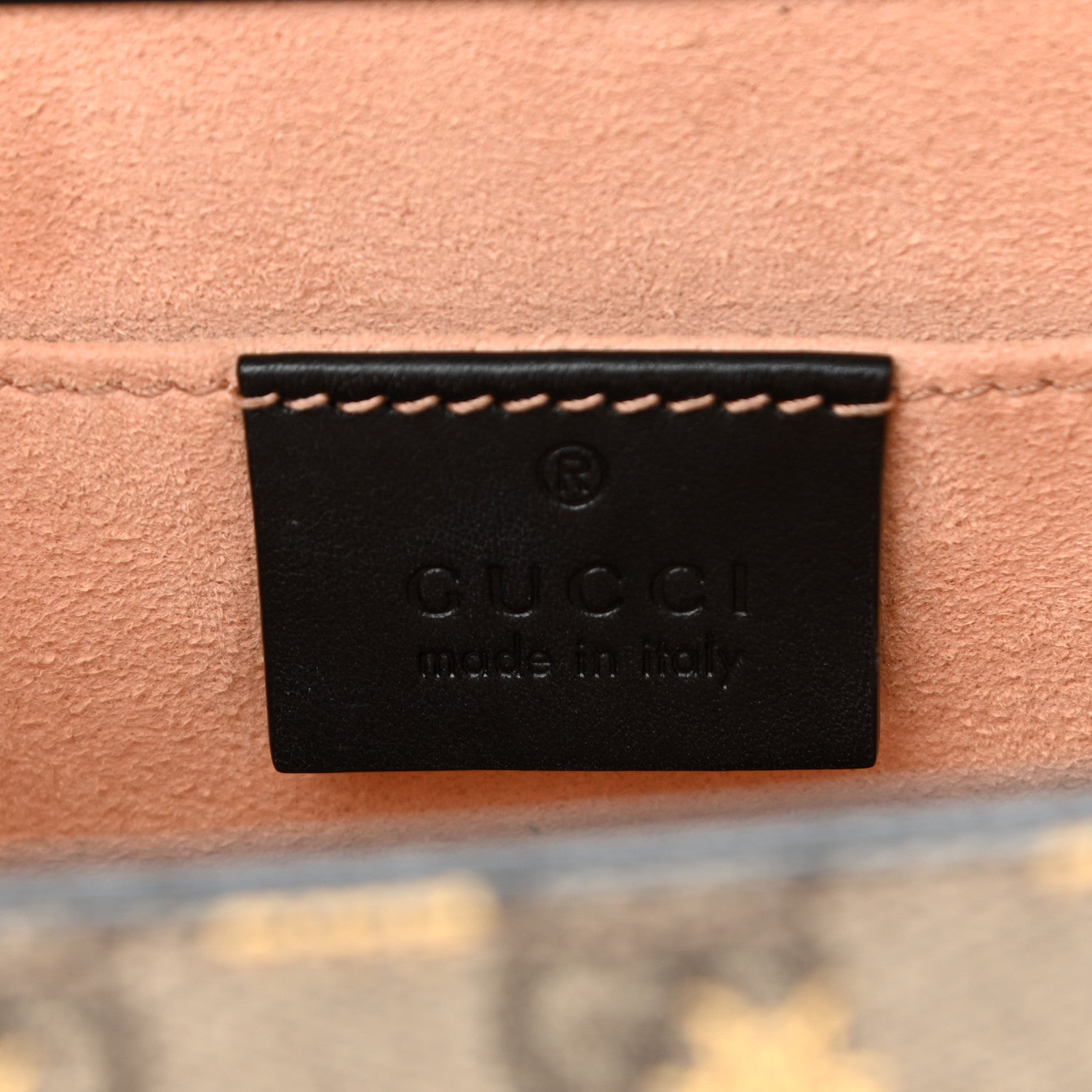 Gucci GG Supreme Monogram Bees Small Padlock Shoulder Bag Black 6 of 10