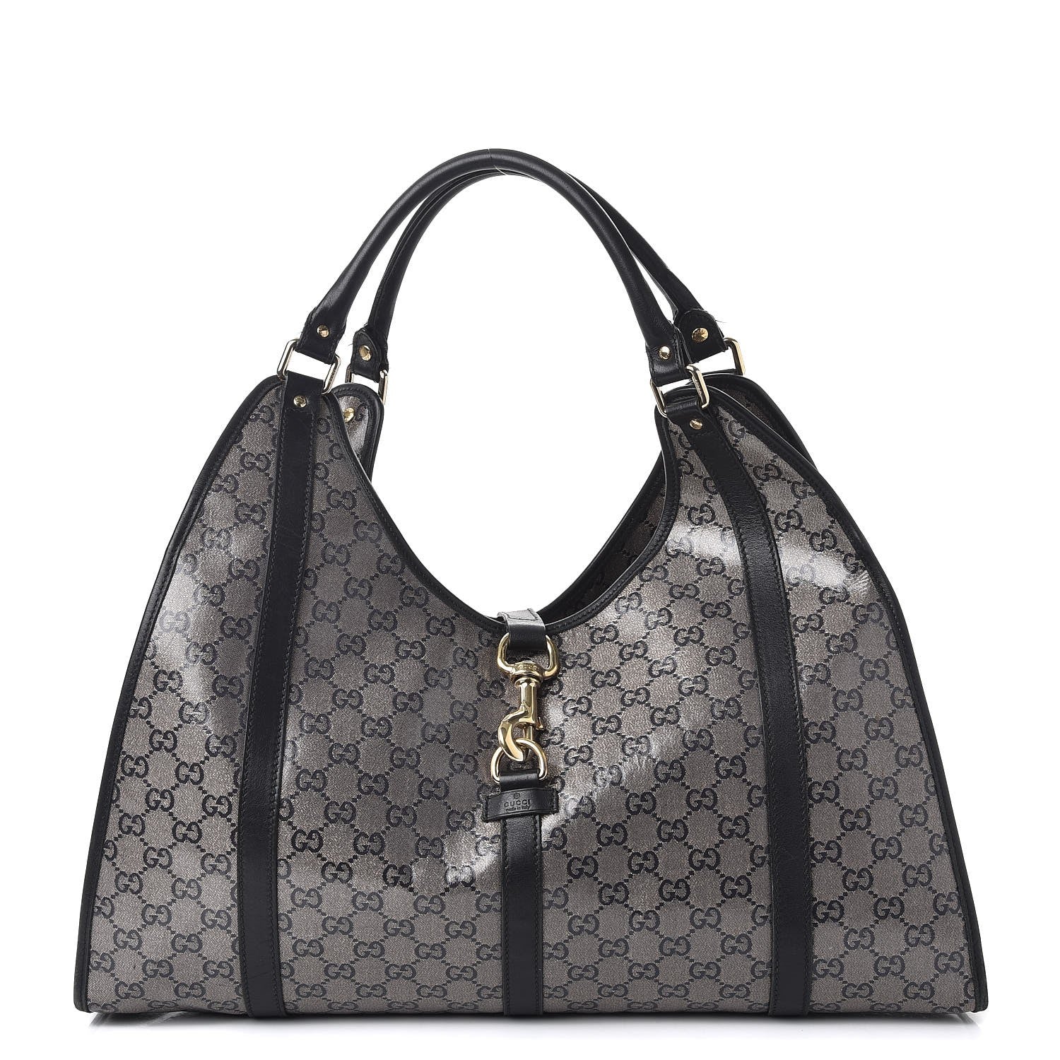 Gucci Crystal Monogram Large Joy Shoulder Bag Black 1 of 16