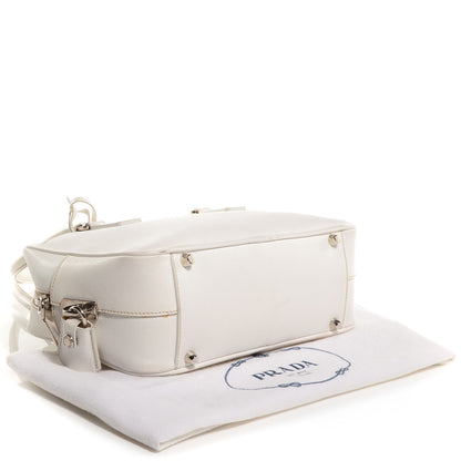 Prada Saffiano Lux Petite Bowler Talco White 6 of 12
