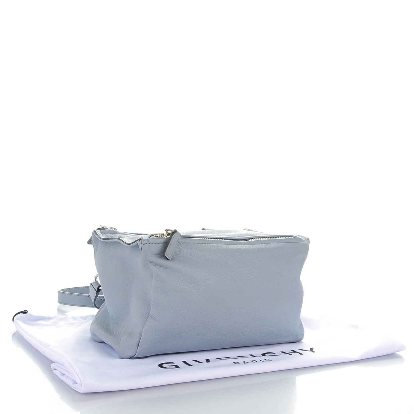 Sugar Goatskin Small Pandora Light Grey