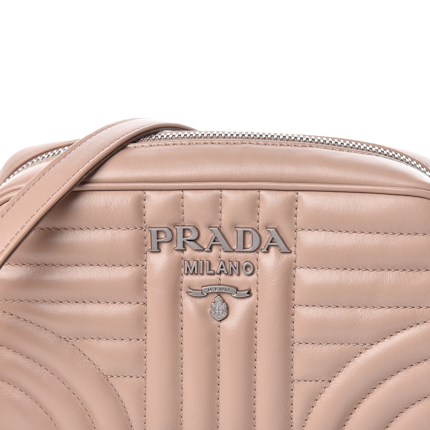 Soft Calfskin Diagramme Crossbody Bag Cipria