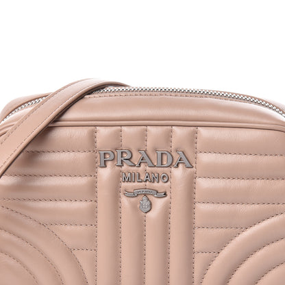 Prada Soft Calfskin Diagramme Crossbody Bag Cipria 10 of 10