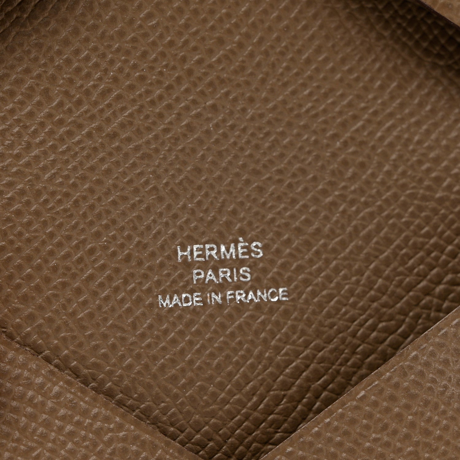 Hermes Epsom Calvi Card Case Etoupe 6 of 6