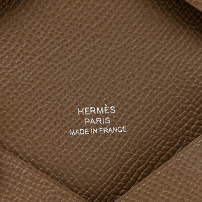 Hermes Epsom Calvi Card Case Etoupe 6 of 6