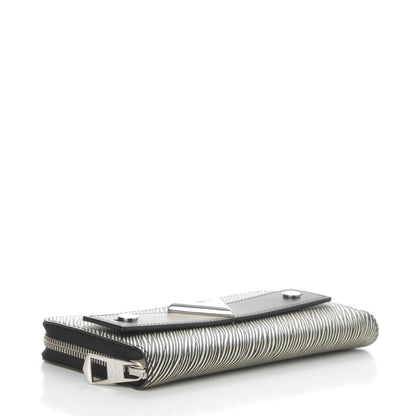 Louis Vuitton Metallic Epi V Zippy Wallet Platine 4 of 8