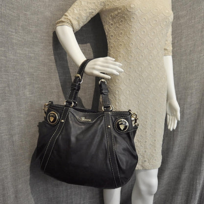 Gucci Leather Crest Boule Bag Black 2 of 9