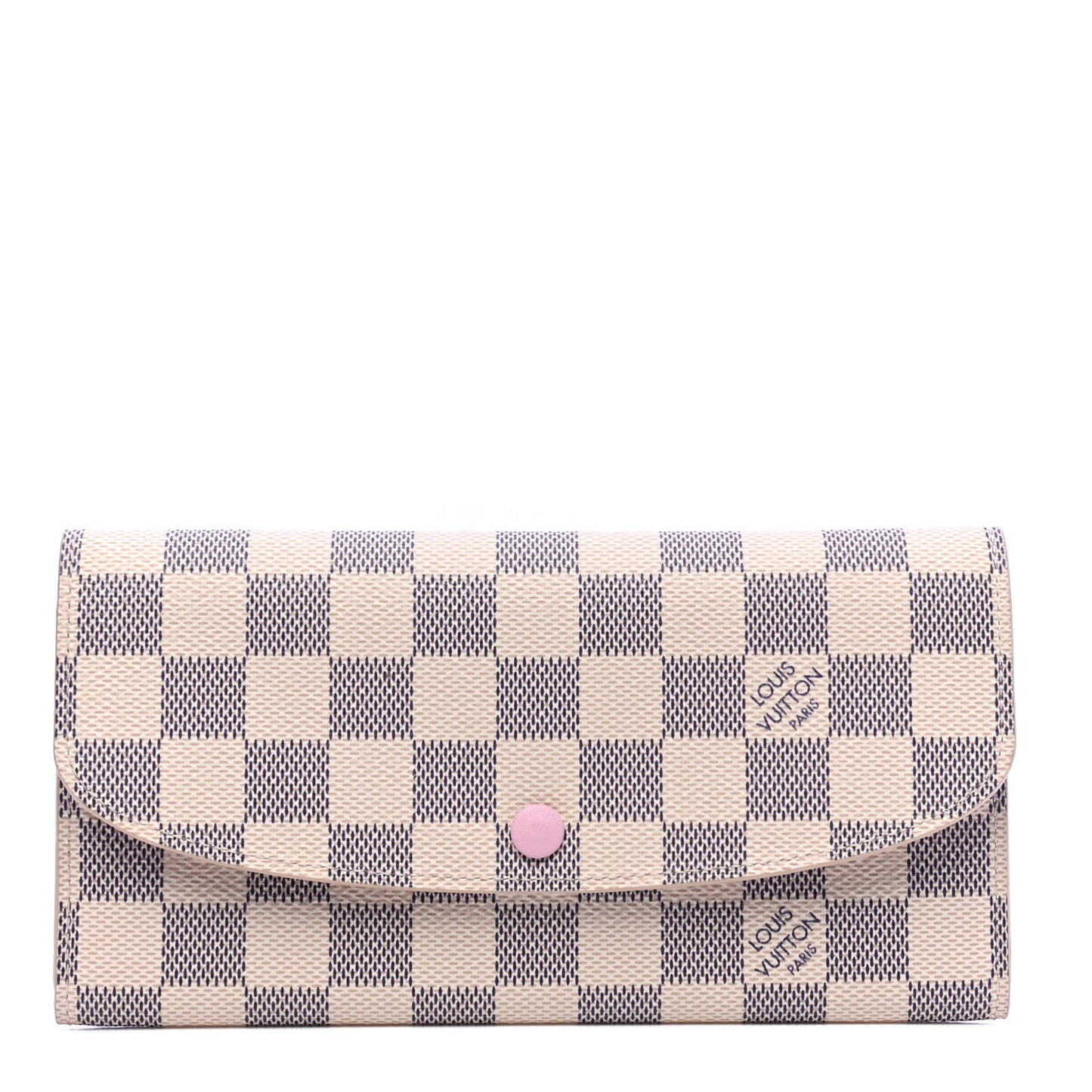 Damier Azur Emilie Wallet Rose Ballerine
