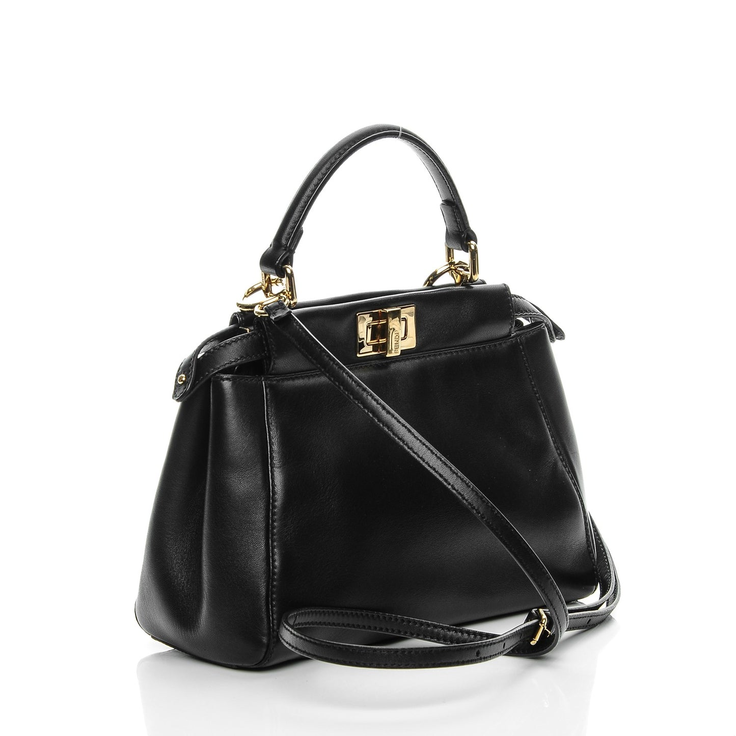 Nappa Mini Peekaboo Iconic Satchel Black