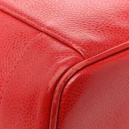 Chanel Caviar Vanity Cosmetic Case Red 8 of 14