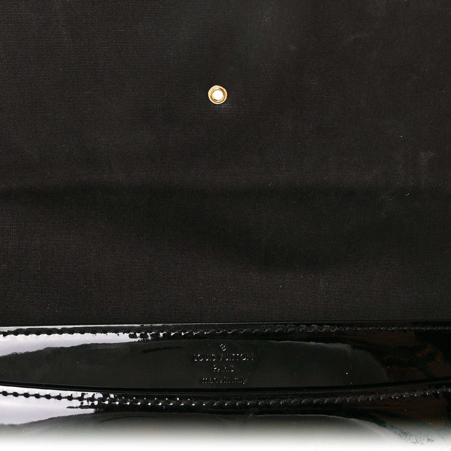 Patent Louise Clutch Black