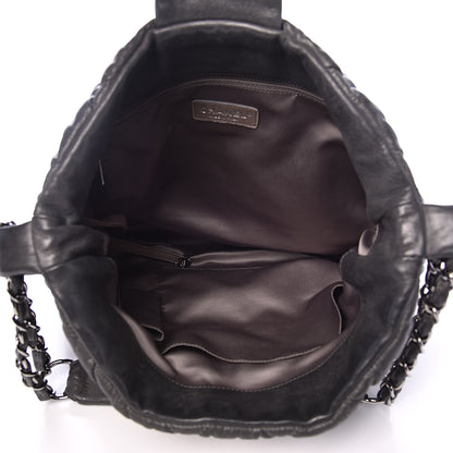 Chanel Calfskin Bubble Quilt Hobo Grey 5 of 14