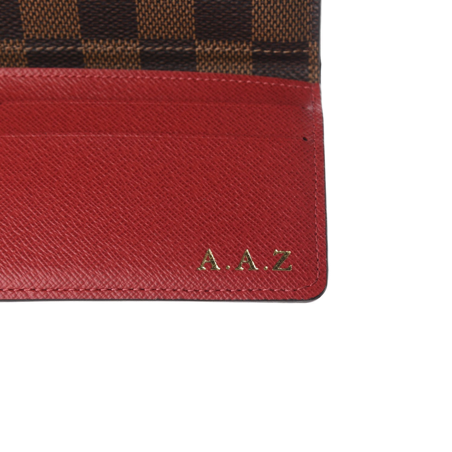 Louis Vuitton Damier Ebene Josephine Wallet Red 8 of 10