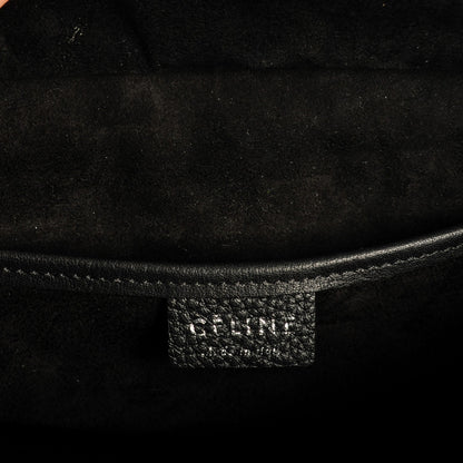 Celine Drummed Calfskin Nano Luggage Black 6 of 7