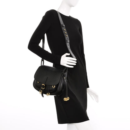 Prada Saffiano Cuir Calf Corsaire Bag Nero Black 2 of 7