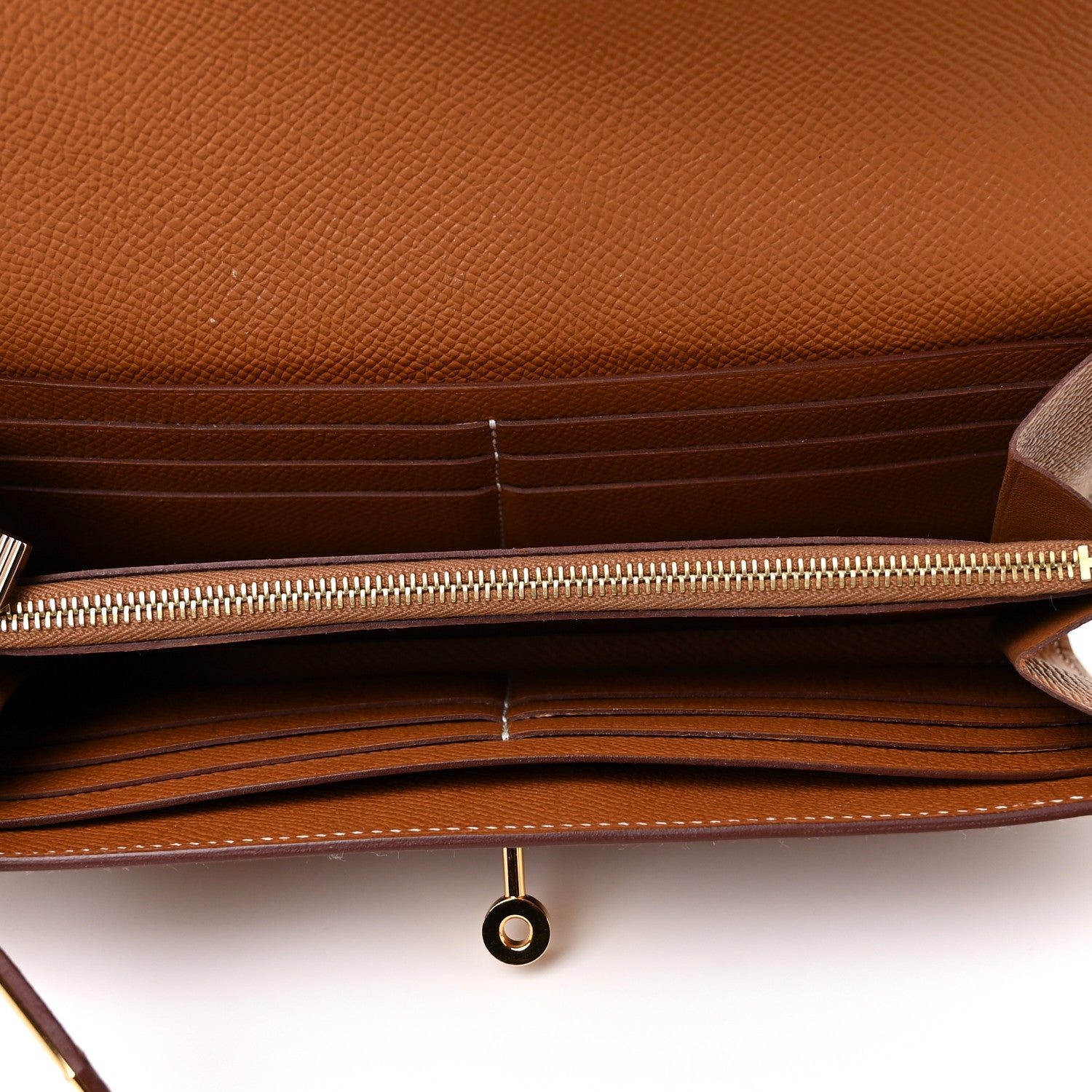 Hermes Epsom Kelly Longue Wallet Gold 5 of 8