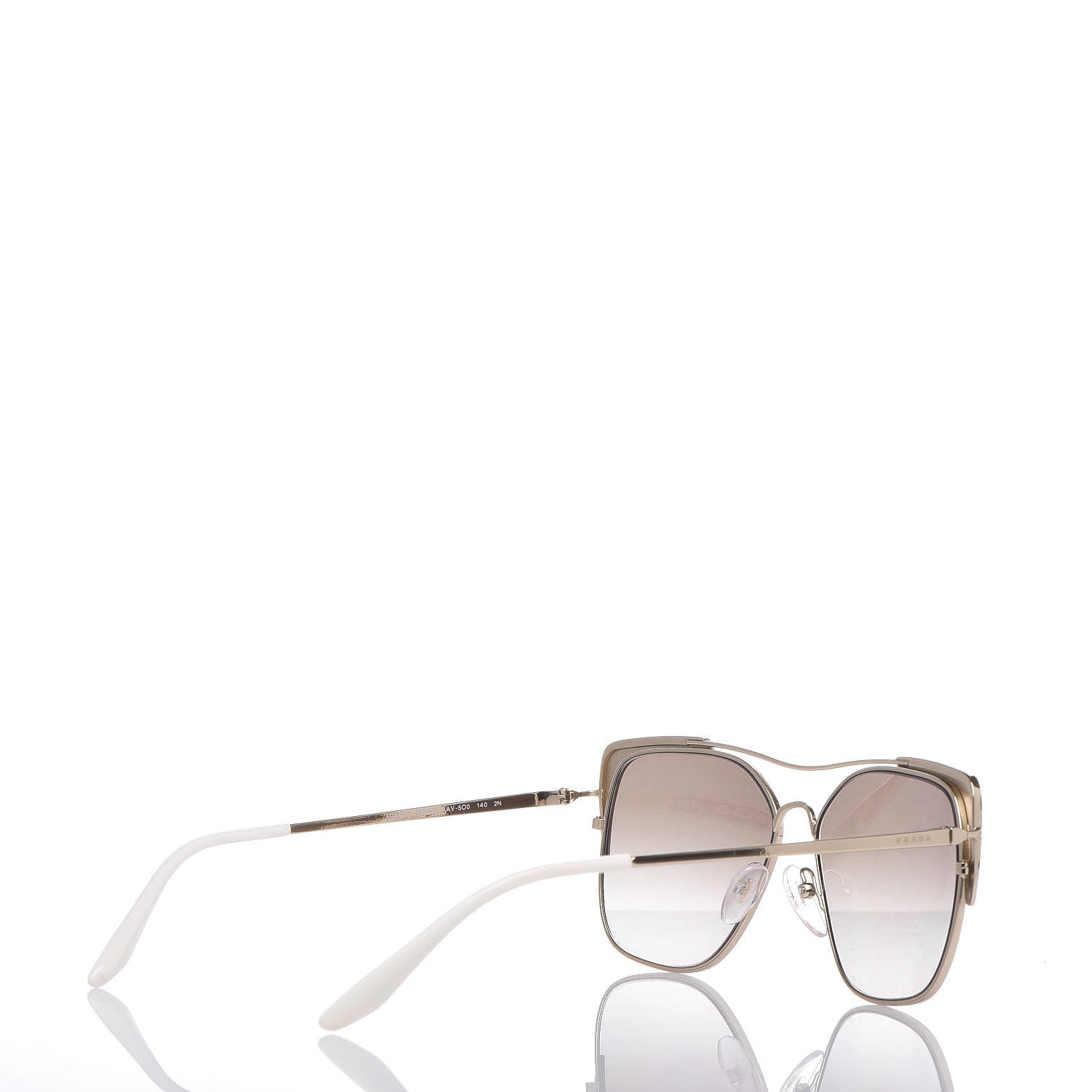 Prada Sunglasses SPR54V Black Gold 4 of 7