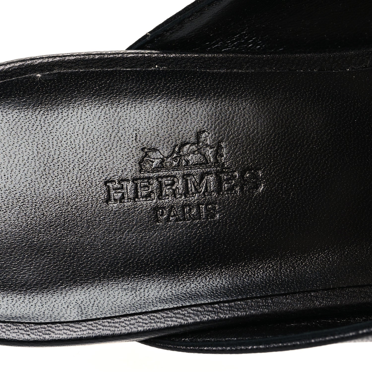Hermes Goatskin Oz Mules 38 Black 8 of 8