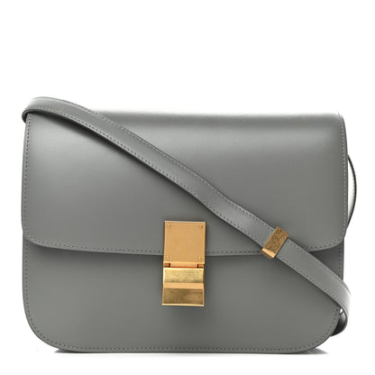 Celine Box Calfskin Medium Classic Box Flap Bag Zinc 1 of 4