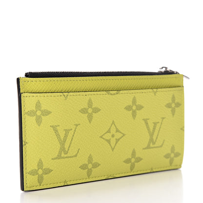 Louis Vuitton Monogram Taiga Coin Card Holder Yellow 3 of 7