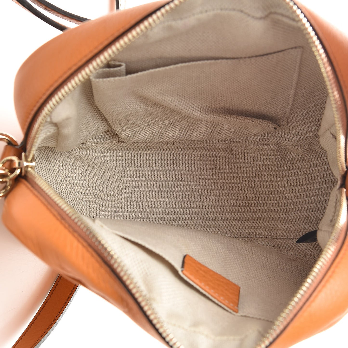 Pebbled Calfskin Small Soho Disco Bag Curcuma