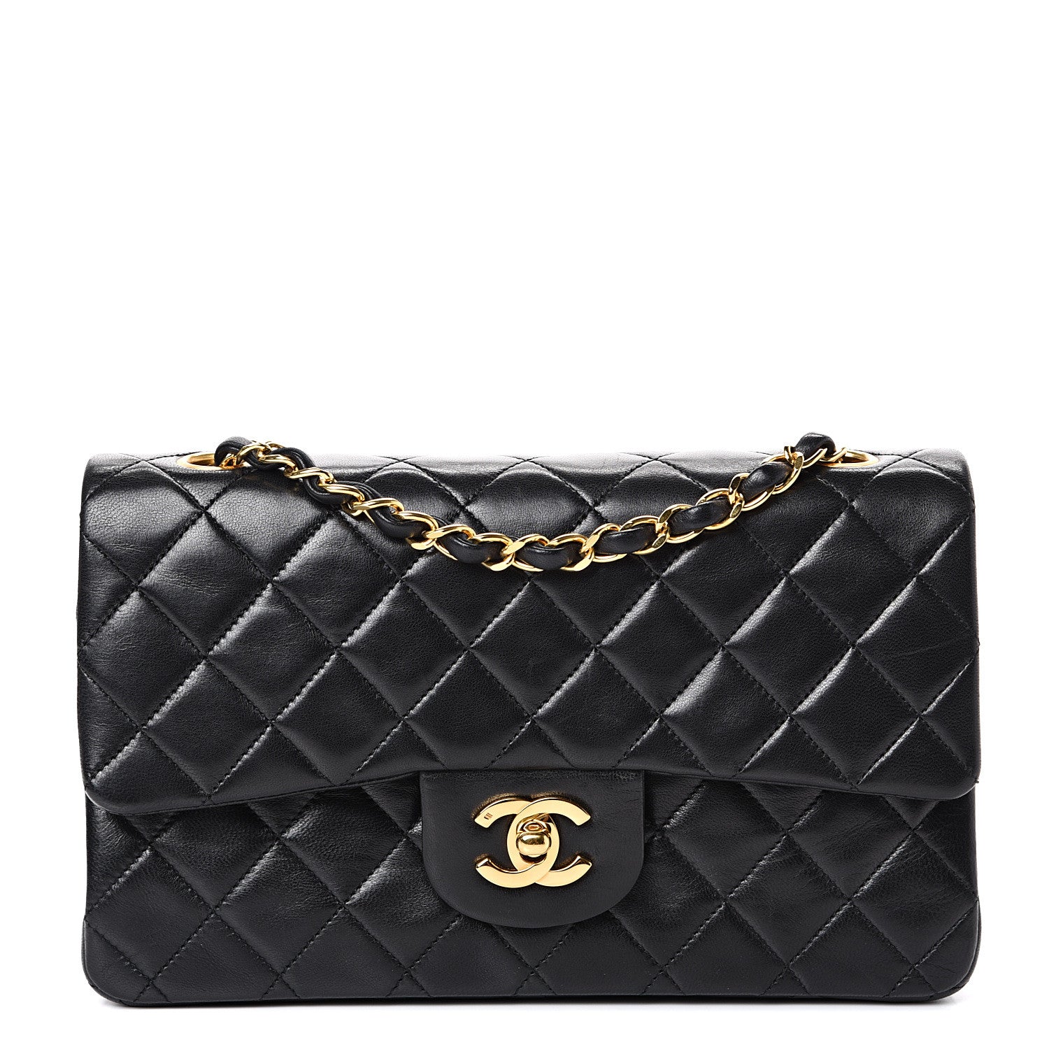 Chanel Lambskin Quilted Small Double Flap Black 1 of 16