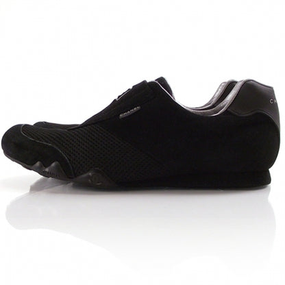 Chanel Perforated Sneakers 38 Black 2 of 8