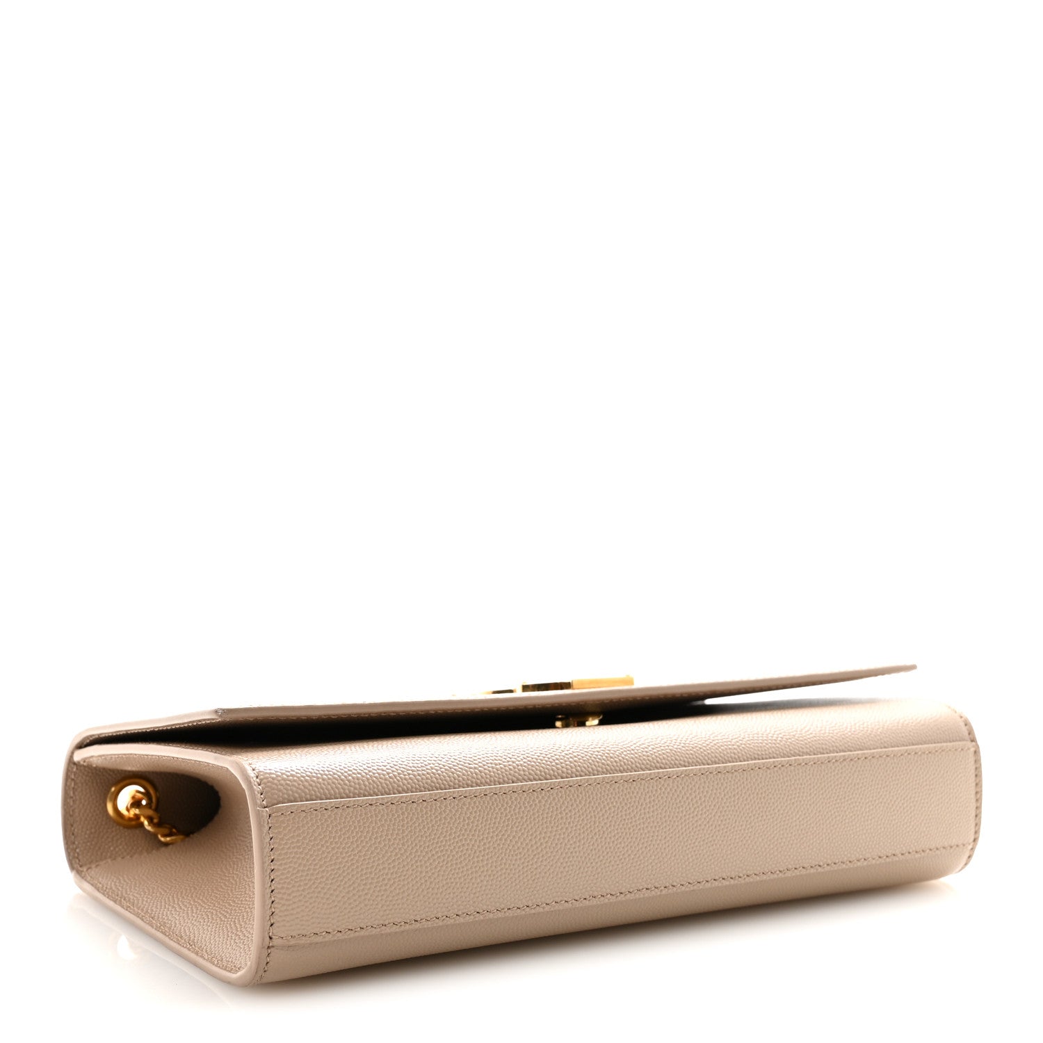 Saint Laurent Grain De Poudre Medium Monogram Kate Satchel Nude Powder 4 of 9