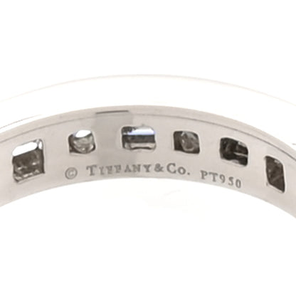 Tiffany Platinum Round Baguette Diamond 3mm Channel-Set Eternity Band Ring 53 6.5 4 of 5