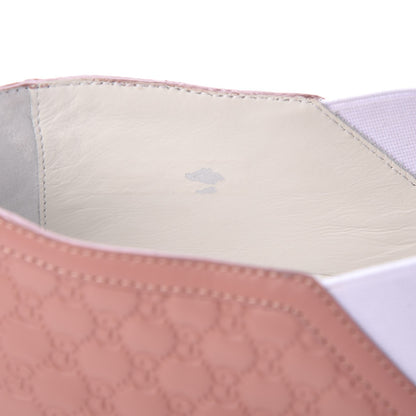 Gucci Soft Microguccissima Womens Slip On Sneakers 39.5 Soft Pink White 10 of 10