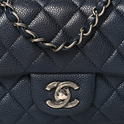 Chanel Caviar Quilted Mini Rectangular Flap Navy 8 of 10
