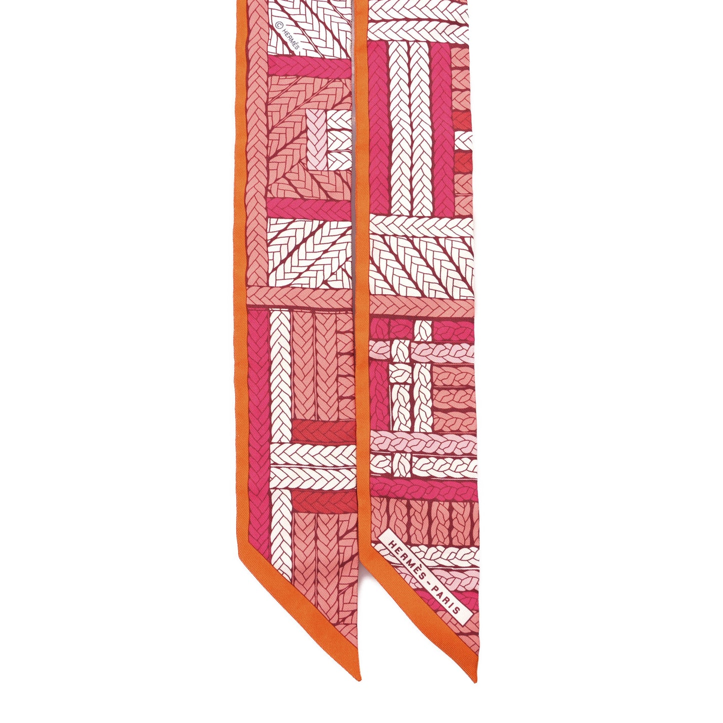 Silk Tresses H Twilly Rose Vif Orange White