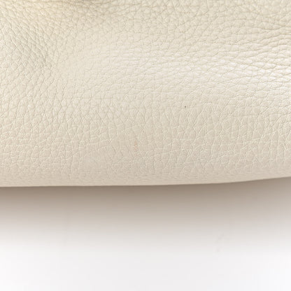 Valentino Garavani Pebbled Calfskin Rockstud Single Handle Flap Bag Light Ivory 7 of 15