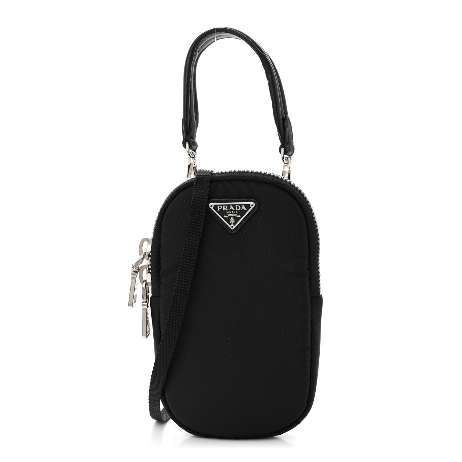 Prada Tessuto Nylon Pocket Mini Bag Black 1 of 11