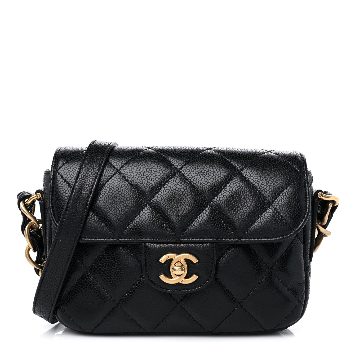 Chanel Caviar Quilted Mini Chain Flap Black 1 of 11