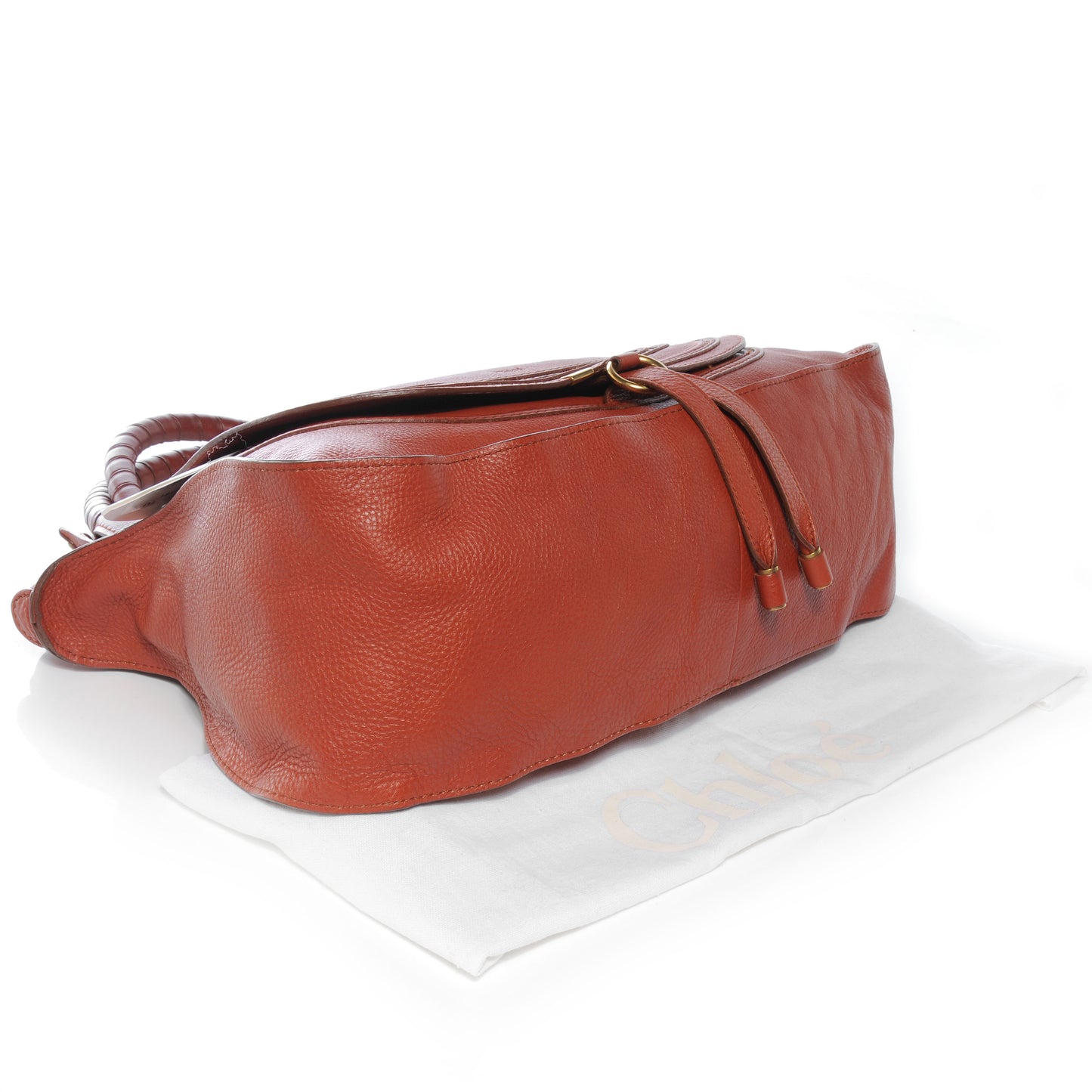 Calfskin Marcie Satchel Whiskey
